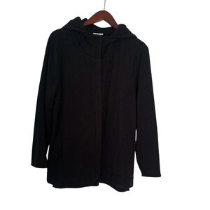 Pure Jill Luxe Tencel Black Women's Hoodie Jacket Women Size L